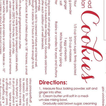Cozy Christmas Recipe on White by Lori Holt for Riley Blake