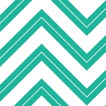 Cruzin Chevron in Teal by Henry Glass