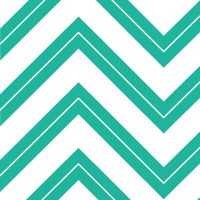 Cruzin Chevron in Teal by Henry Glass