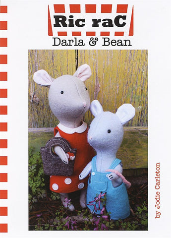 Darla and Bean Felt Sewing Pattern by Jodie Carleton for Ric Rac