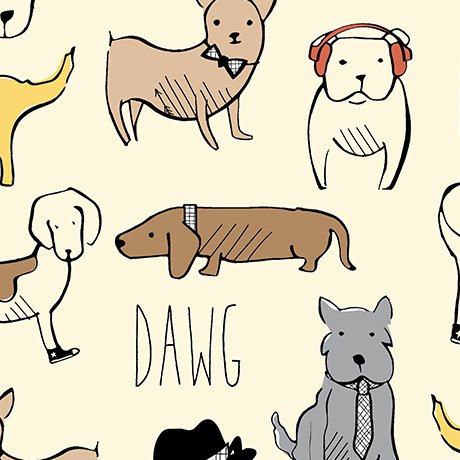 Dawg on Cream by Ink & Arrow