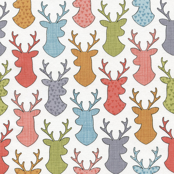 Deer Head Silhouettes by Timeless Treasures