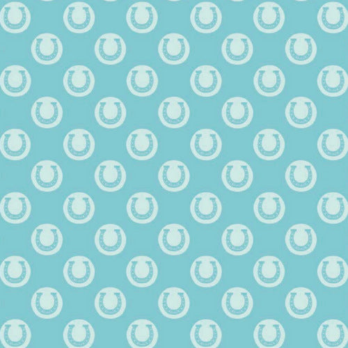 Derby Style Derby Luck on Aqua by Riley Blake Designs