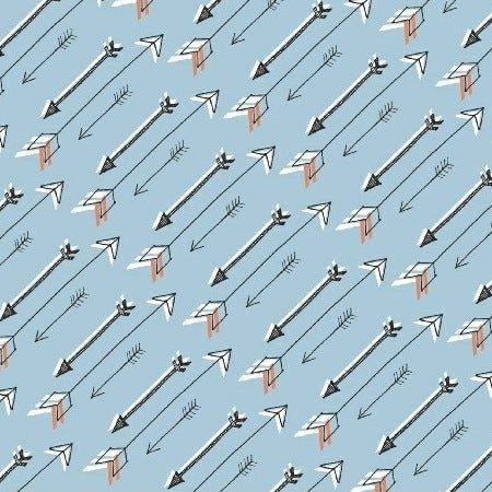 Desk Job Doodles on Blue by Windham Fabrics