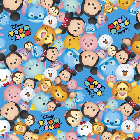 Disney Tsum Tsum Paced on blue by Springs Creative