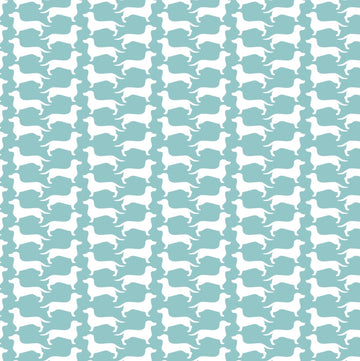 Dog Gone It Dog Silhouette in Turquoise 4142303