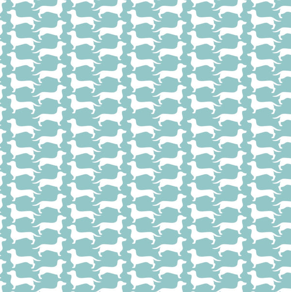 Dog Gone It Dog Silhouette in Turquoise 4142303