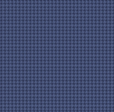 Dog Gone it Houndstooth in Dark Blue