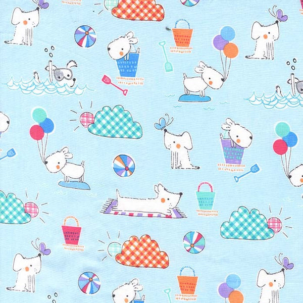 Doggie Afternoon in Sky Blue