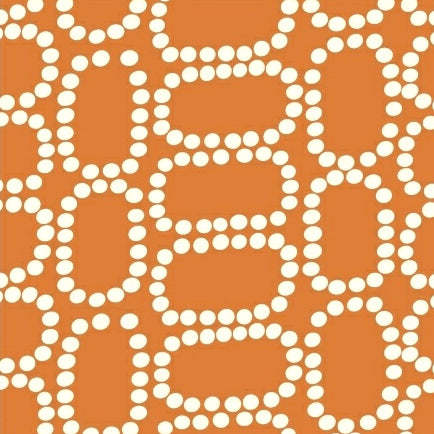 Downtown Dotted Ovals on Orange by Windham Fabrics