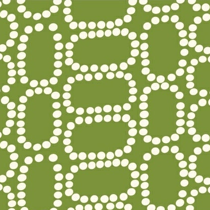 Downtown Dotten Ovals in Green by LB Krueger for Windham Fabrics