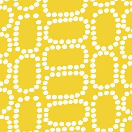Downtown Dotten Ovals in Yellow by Windham Fabrics