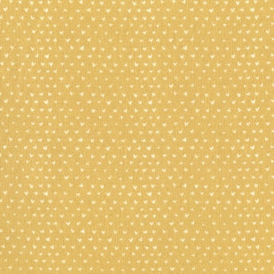 Dress Me Playground Hearts on Gold by Wee Gallery for Dear Stella Fabrics