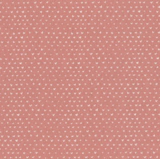 Dress Me Playground Hearts on Peach by Wee Gallery for Dear Stella Fabrics