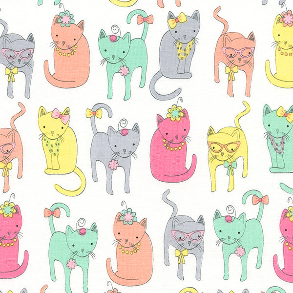 Dressy Cats by Gail Cadden for Timeless Treasures