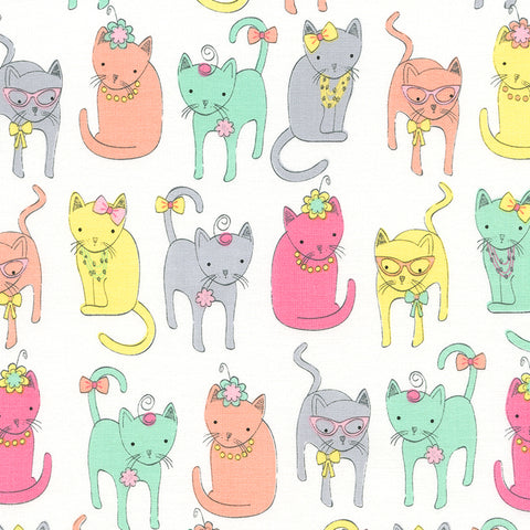Dressy Cats by Gail Cadden for Timeless Treasures