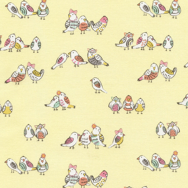 Dressy Parakeets by Gail Cadden for Timeless Treasures