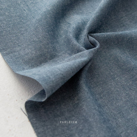 Everyday Chambray Solid in Midnight by Fableism Studio ECW-08