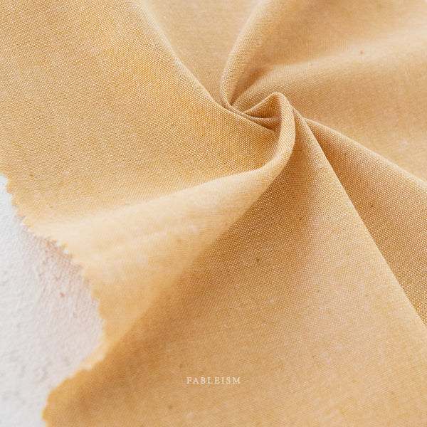 Everyday Chambray Solid in Sunshine by Fableism Studio ECW-17