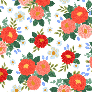 Garden & Globe Full Bloom in Summer Red by Erin McManness EM200-SR3