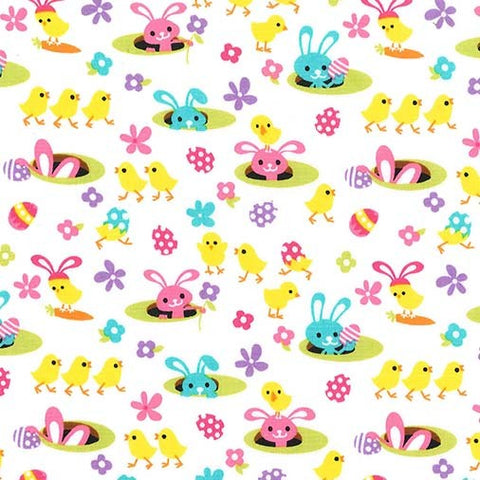 Easter Gnomes Spring Meadow by Michael Miller Fabrics