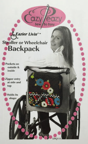 Eazy Peazy Stroller or Wheelchair Backpack