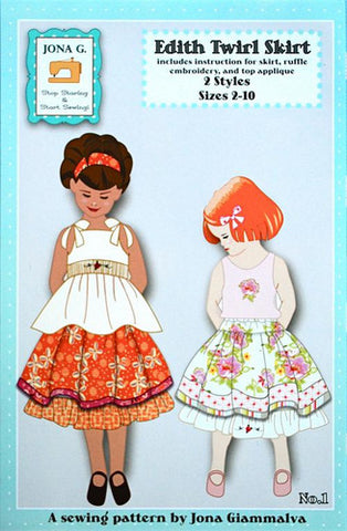 Edith Twirl Skirt Sewing Pattern by Jona G.
