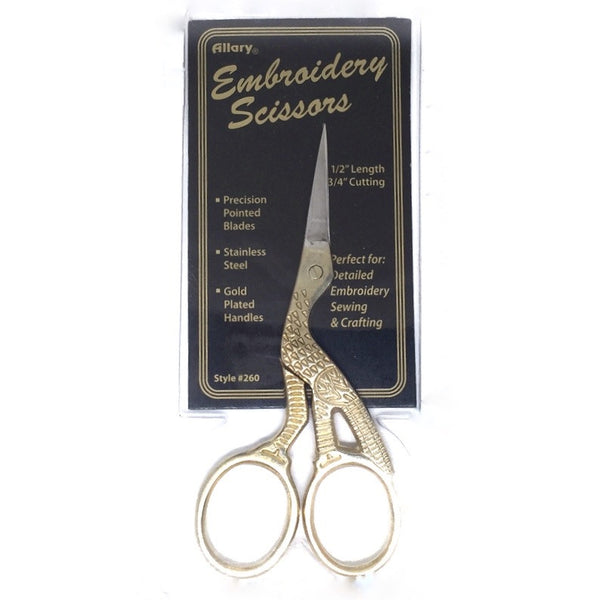 Embroidery Gold Stork Scissors
