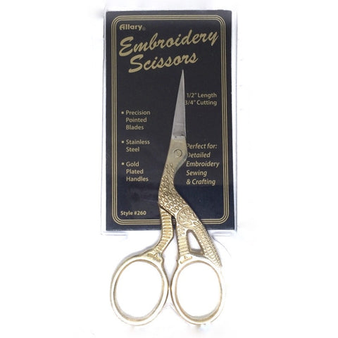 Embroidery Gold Stork Scissors