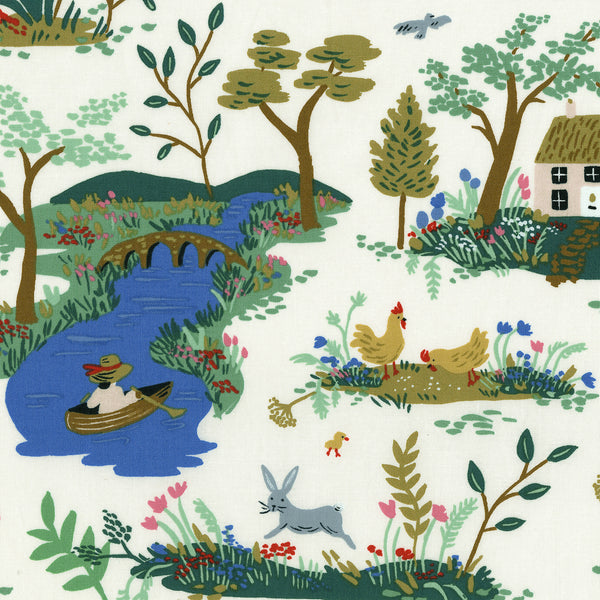 English Garden Garden Toile Cream