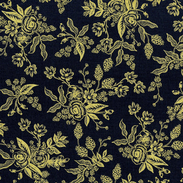 English Garden Toile Navy Metallic
