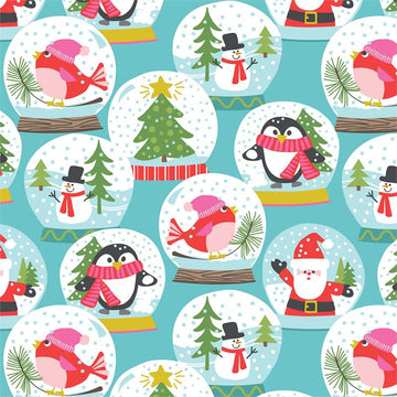 Even a Mouse Christmas Carolers on Blue by Blend Fabrics 101.124.03.1