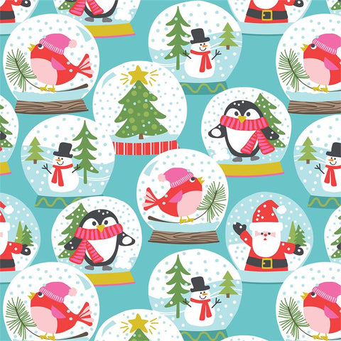 Even a Mouse Christmas Carolers on Blue by Blend