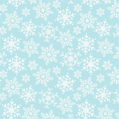 Even a Mouse Let it Snow on Light Blue for Blend Fabrics