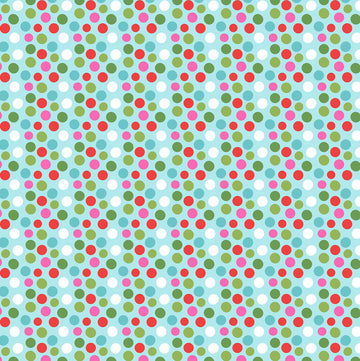 Even a Mouse Snowball Fight on Light Blue by Blend Fabrics