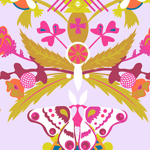 Ex Libris Book Plate on Petal by Alison Glass for Andover Fabrics