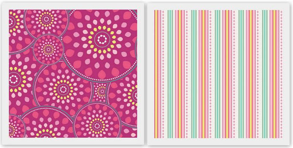 Fat Quarter Bundle of Sugar Dazzling Wheels and Bubblegum Ribbons by Art Gallery Fabrics