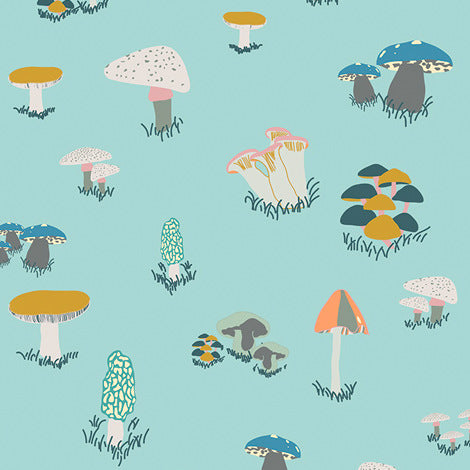 Fantasia Agaricus Forest Water by Art Gallery Fabrics