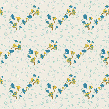 Fantasia Bous Trail Bluet by Art Gallery Fabrics