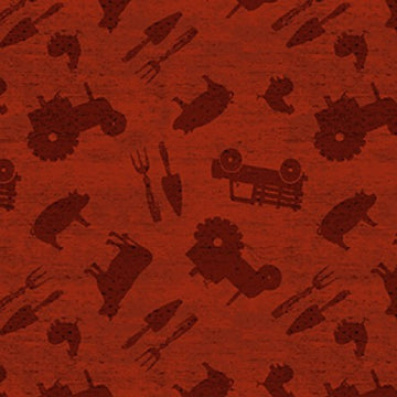 Dark Red Farm Toss