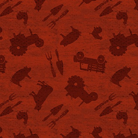 Dark Red Farm Toss
