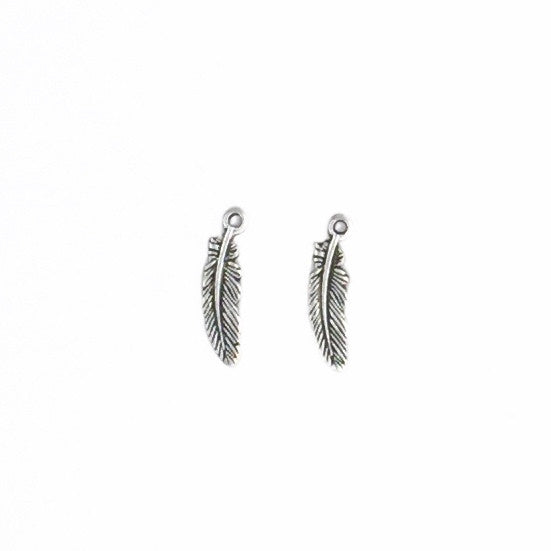 Feather Metal Charm