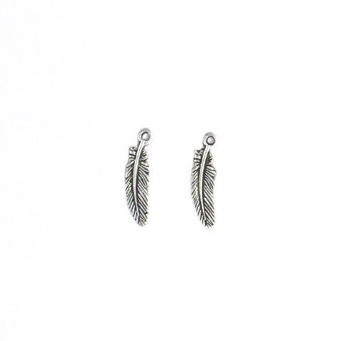 Feather Metal Charm