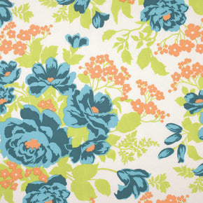 Floral Rose Bouquet in Carrot by Joel Dewberry for FreeSpirit Fabrics