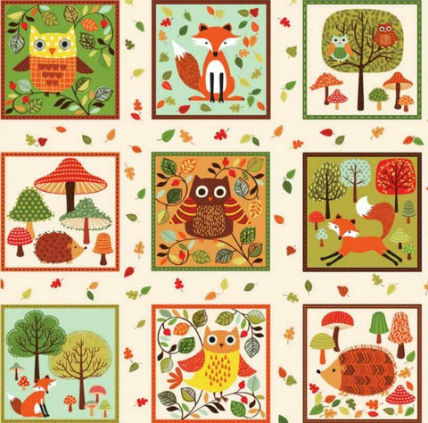 Forest Friends Patches by Makower UK