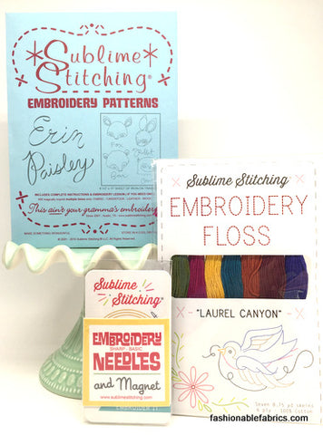 Erin Paisley Embroidery Kit by Sublime Stitching