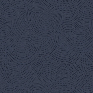 Foxtail Forest Scallop Dot in Navy by Dear Stella