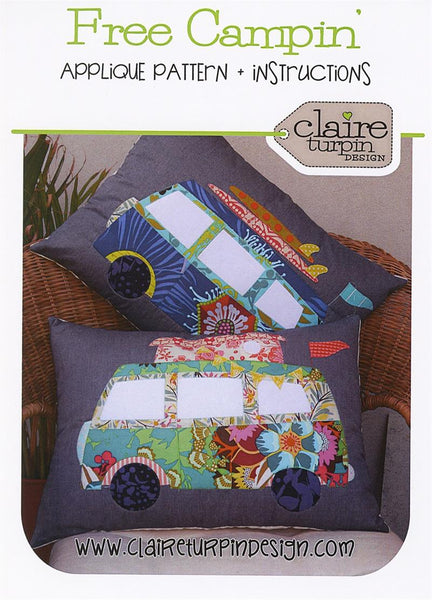 Free Campin Applique Pattern and Instructions by Claire Turpin Design