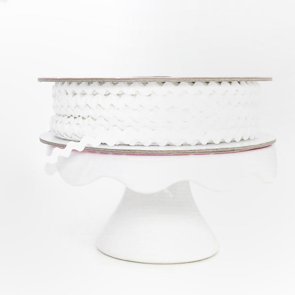 Mini Ric Rac in White