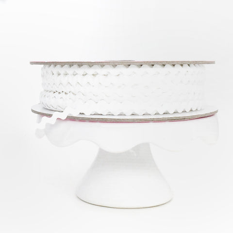 Mini Ric Rac in White